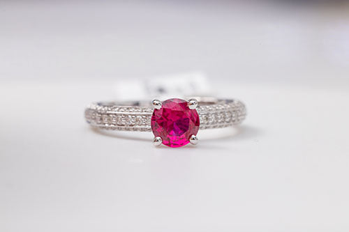 Ruby Radiance Engagement Ring